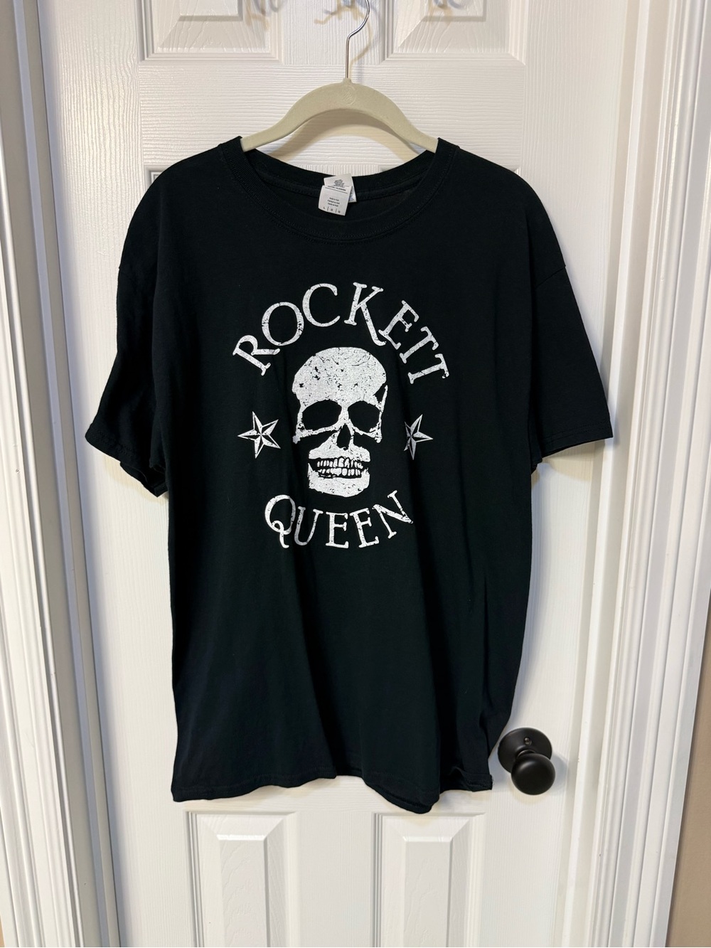 Rockett Queen Black Graphic Skull Tee